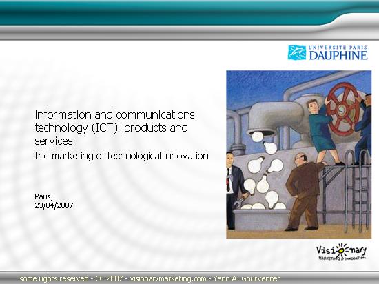 MIB Dauphine Presentation - Innovation and ICT Marketing - Yann A Gourvennec