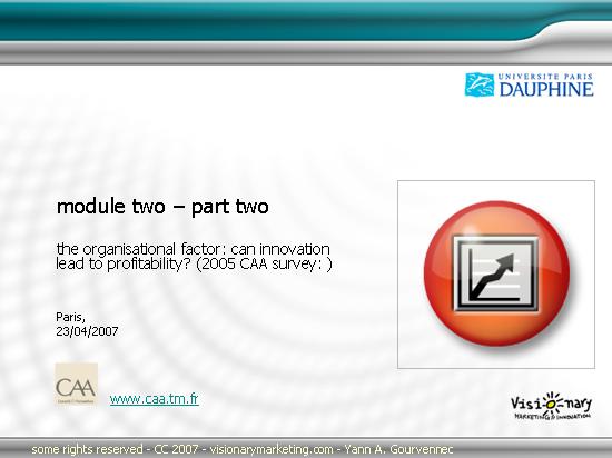MIB Dauphine Presentation - Innovation and ICT Marketing - Yann A Gourvennec